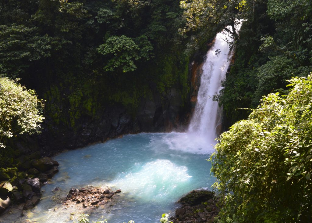 Rio Celeste near Tanorio Volcano National Park Costa Rica