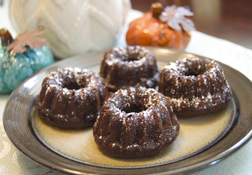 Chocolate Mini Bundt Cakes - Cashmere & Cocktails