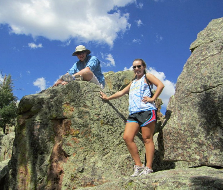 Reed and I near Bar N I Ranch Colorado