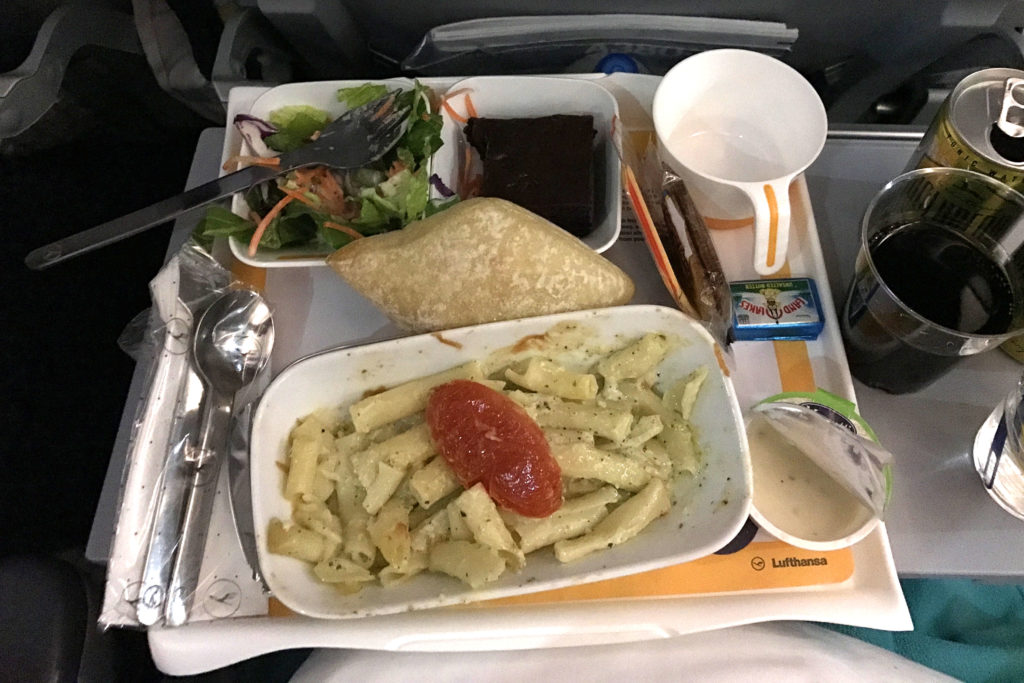 Lufthansa Airlines Dinner