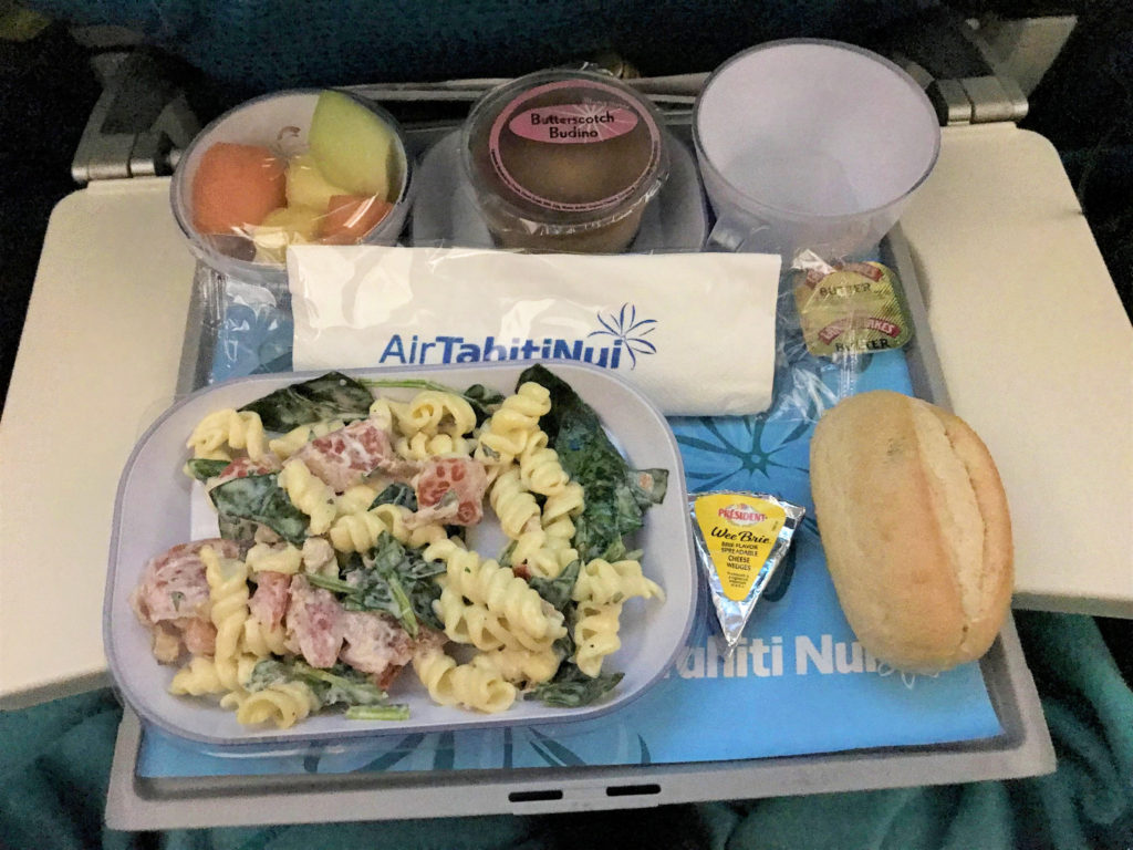 What to expect flying Air Tahiti Economy: Food