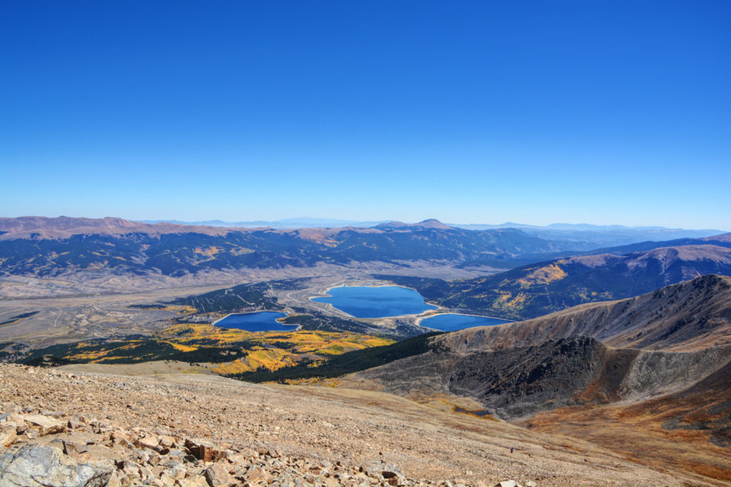 The views are far and beautiful above the treeline, with great photo opportunities of the Twin Lakes.