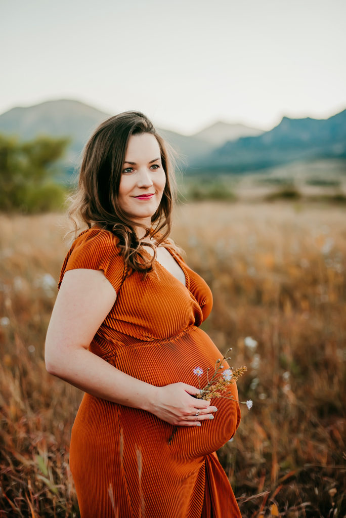 fall maternity session