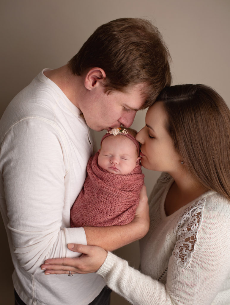 Fall Winter Newborn Photo