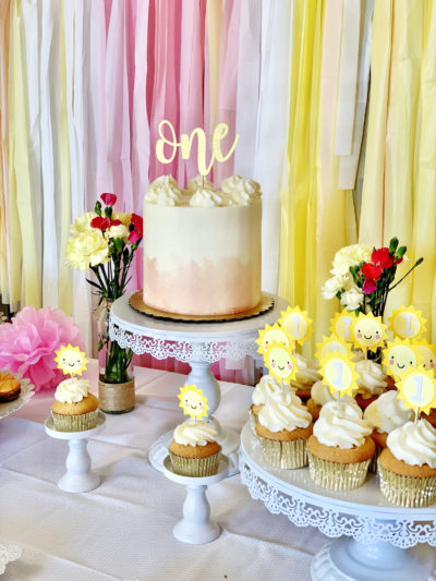 Yellow Pink Birthday Party